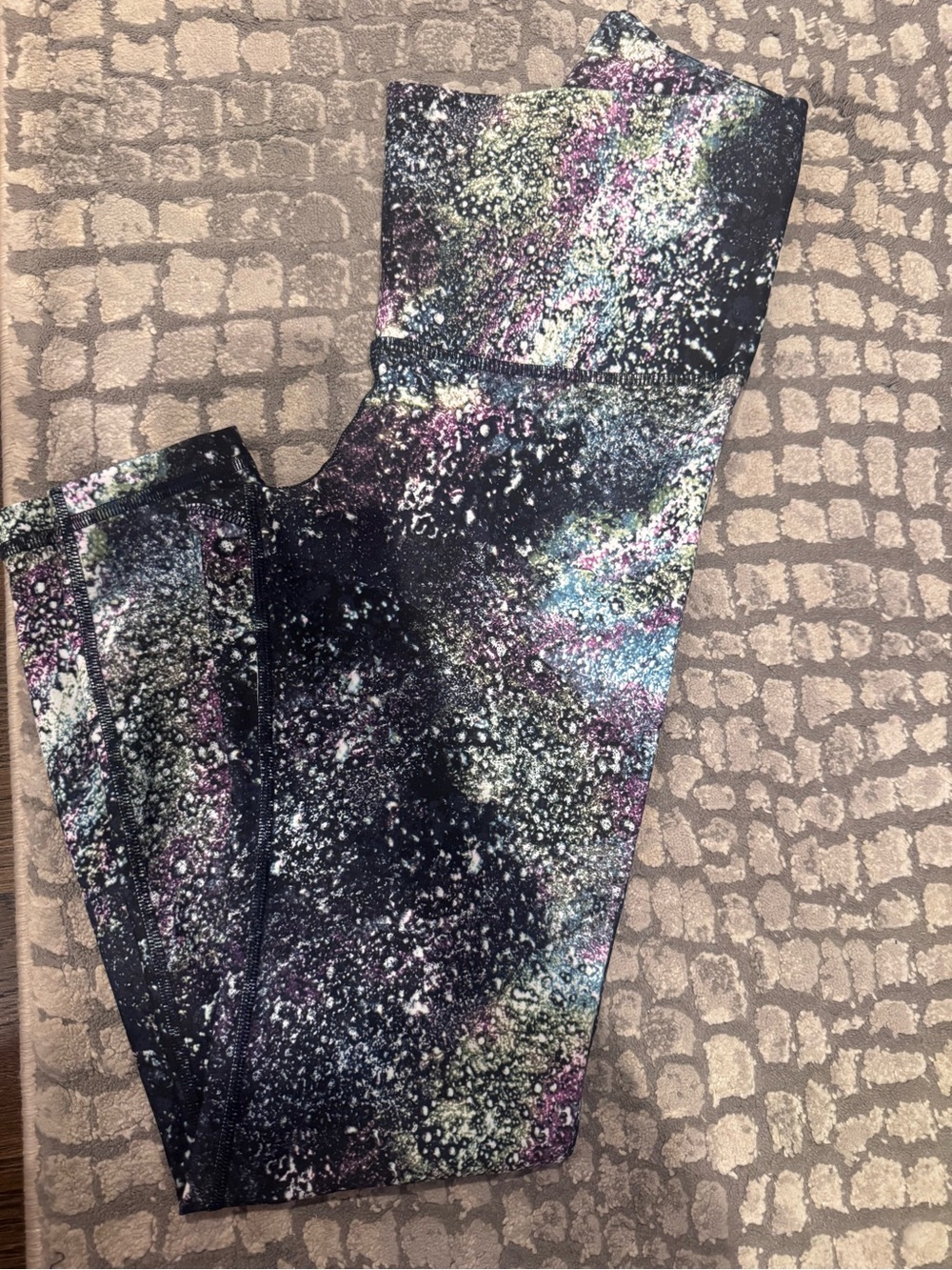 Old Navy Black Galaxy Splatter Print Leggings